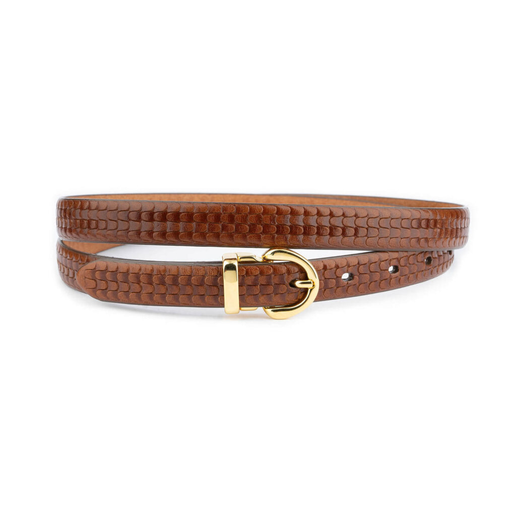 stylish-womens-brown-belt-gold