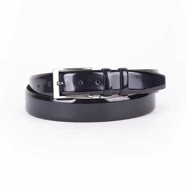 Blue Mens Belt For Suit Patent Leather 2