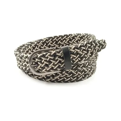 braided gents belt creme black genuine leather RIN 001028 320 01 1607 00 01 1