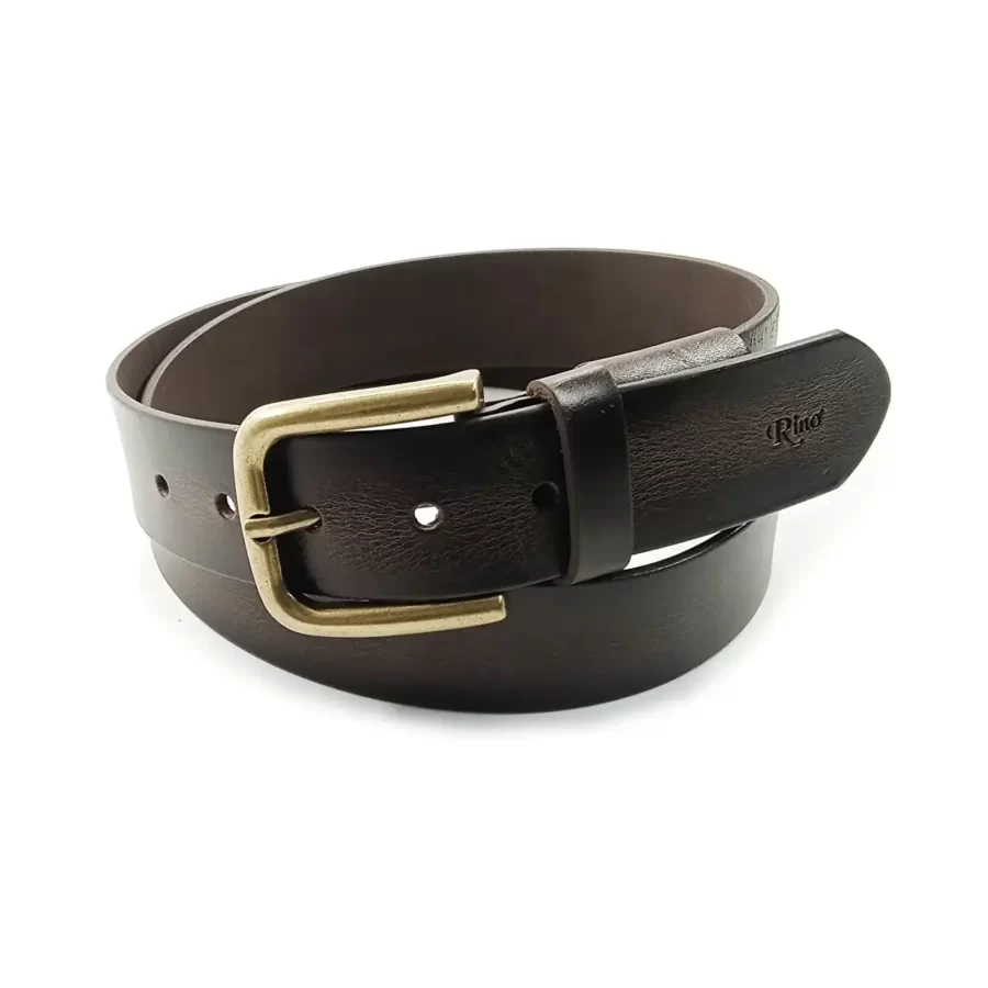 brown leather gold buckle RIN 011098 205 04 2690 57 01 1