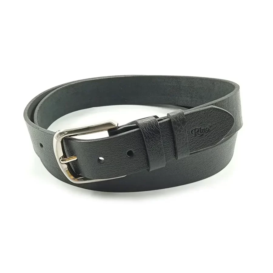 casual gents belt black real leather 4 0 cm RIN 364440 203 1