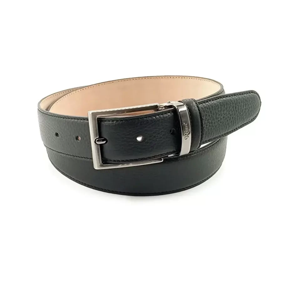 dressing belts for men Black Pebble Leather RIN 000019 716 01 4388 30 01 1
