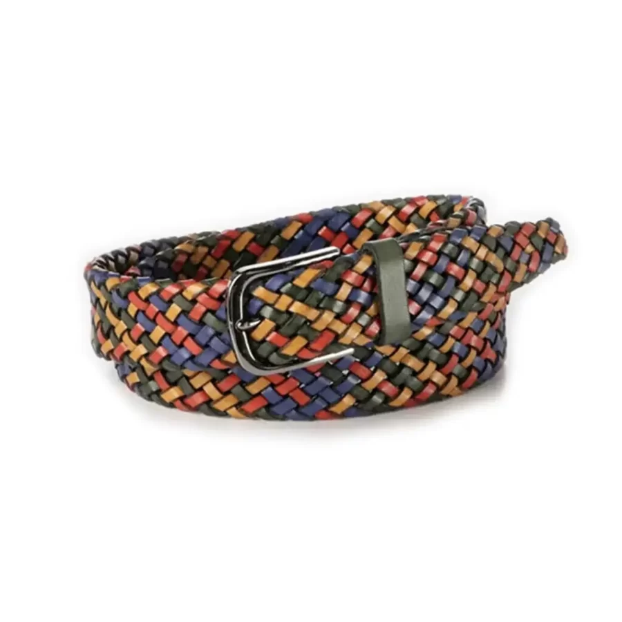 exclusive gents belt multicolor genuine leather RIN 001031 320 99 1923 29 0199 1