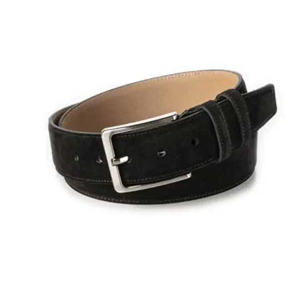 gents belt black suede leather 4 0 cm RIN 000430 503 01 3794 30 0101 4 cm1