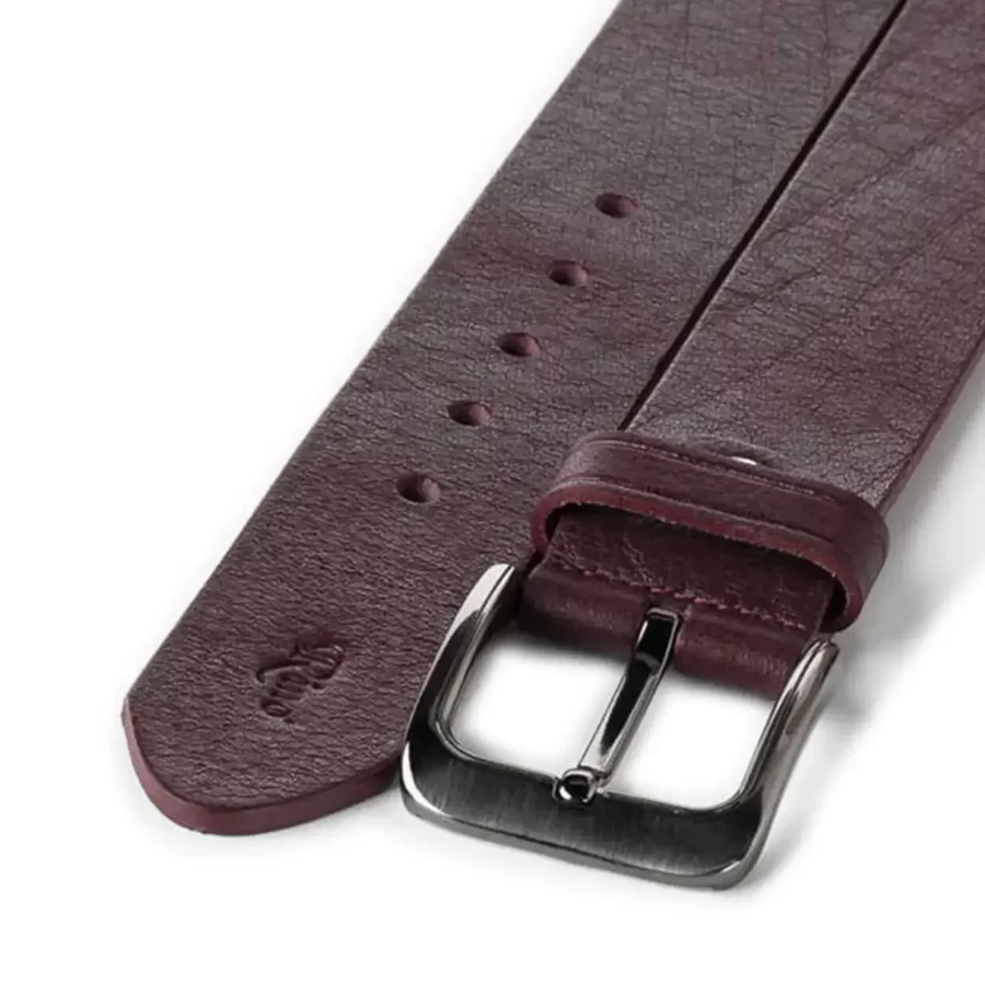 gents belt burgundy calf leather RIN 005777 203 34 2769 30 0134 2