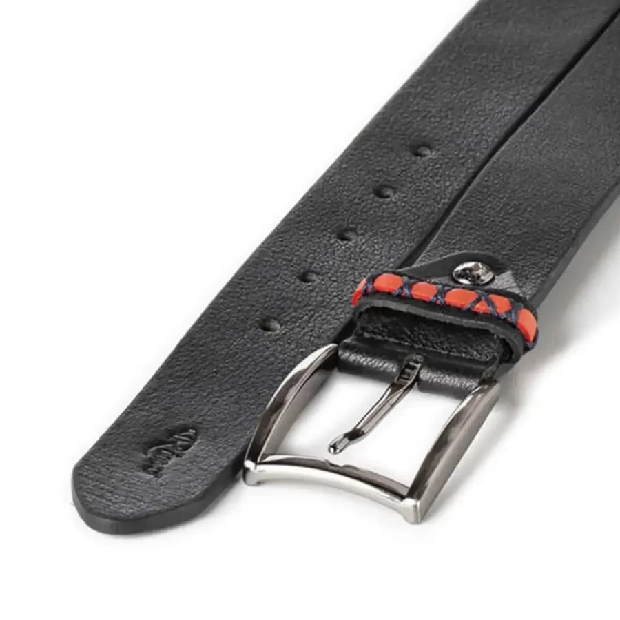 gents belt for jeans black genuine leather RIN 005770 203 01 4013 30 0101 2