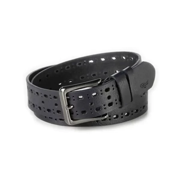 gents belt for jeans dark blue with holes calf skin RIN 010900 200 21 4119 30 0121 1