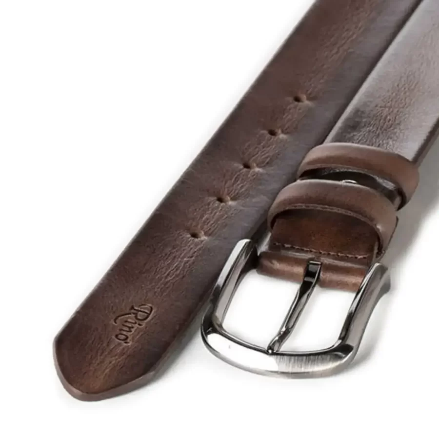 gents belt for jeans dark brown calf leather RIN 005107 121 04 4120 30 0104 2