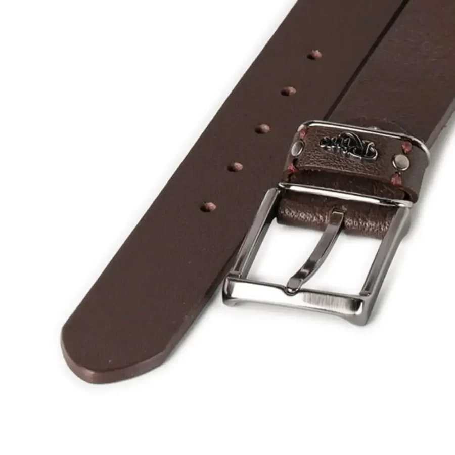 gents belt for jeans dark brown calf leather RIN 010800 203 04 3437 30 0104 2
