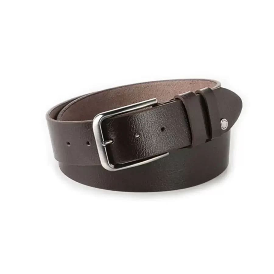 gents belt for jeans dark brown calf leather RIN 421645 203 04 4216 27 0104 1