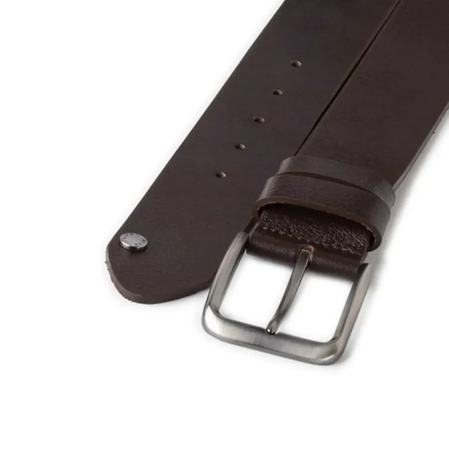 gents belt for jeans dark brown calf leather RIN 421645 203 04 4216 27 0104 2