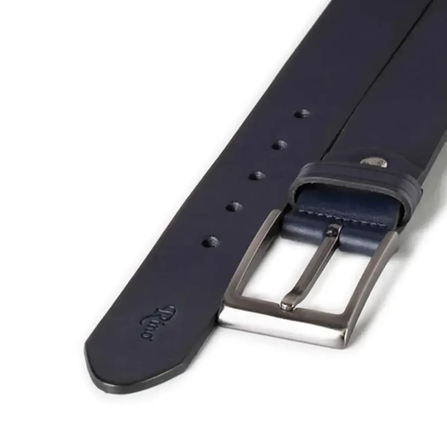 gents jeans belt navy blue leather RIN 005777 102 21 3511 27 0121 2