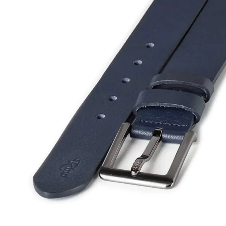 gents jeans belt navy blue leather RIN 417840 203 21 4178 30 0121 2
