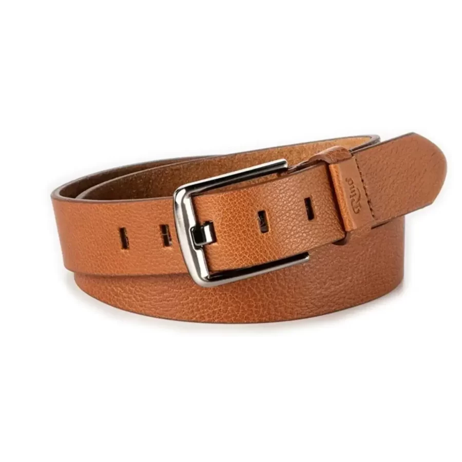 high quality belt for jeans tan real calf leather RIN 005560 203 04 3842 30 0104 3