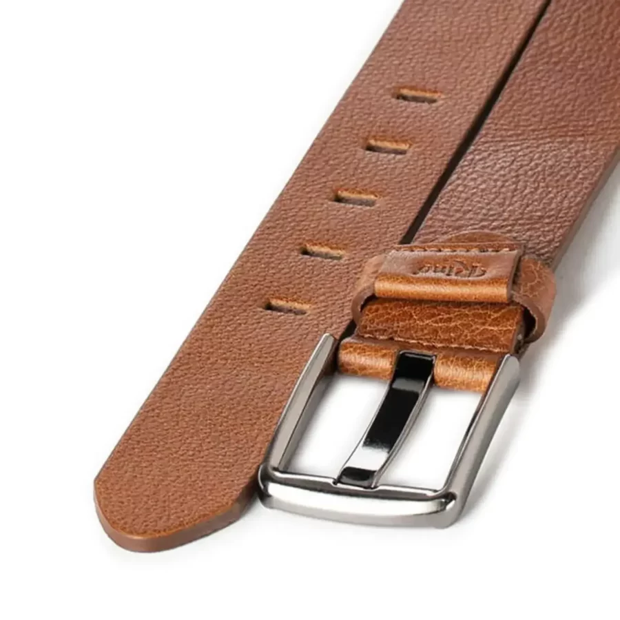 high quality belt for jeans tan real calf leather RIN 005560 203 07 3842 30 0107 2