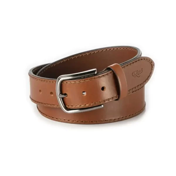 high quality handmade gents belt tan brown leather RIN 010862 121 54 3924 30 0154 1