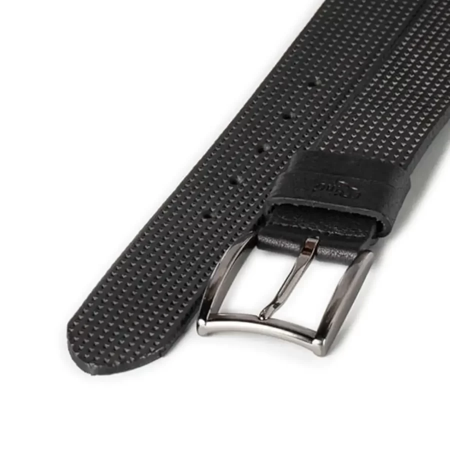 perforated gents belt black genuine leather RIN 010738 203 01 4013 30 0101 2