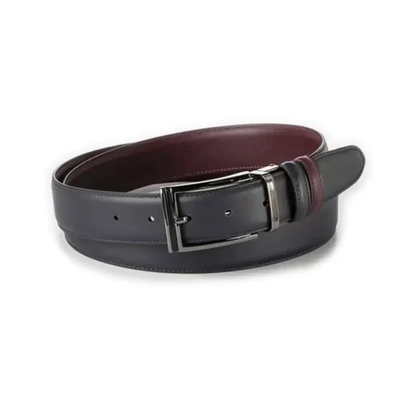 reversible gents belt burgundy black stitched calfskin RIN 000082 543 21 9724 27 0121 1