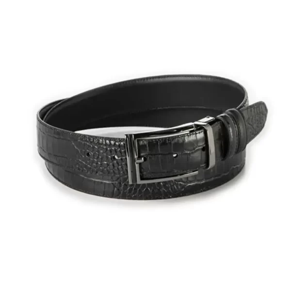 reversible gents belt croc print black leather RIN 000082 508 01 9724 29 0101 1