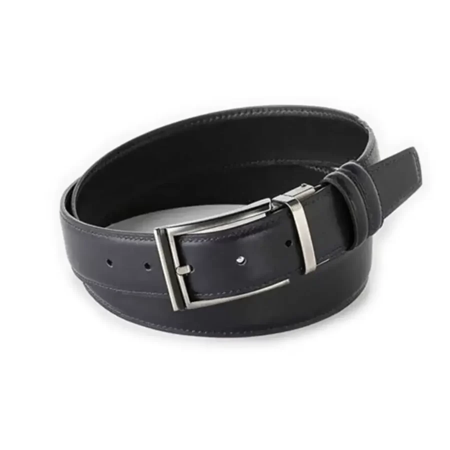 reversible gents belt smooth navy blue black leather RIN 000082 543 21 9724 29 0121 1