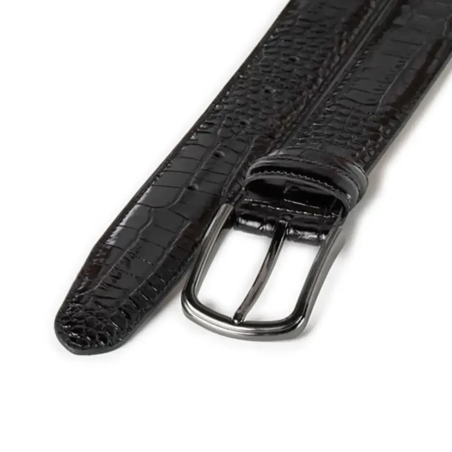 stylish gents belt Black Crocodile Emboss Leather RIN 000019 731 01 3592 32 0101 2