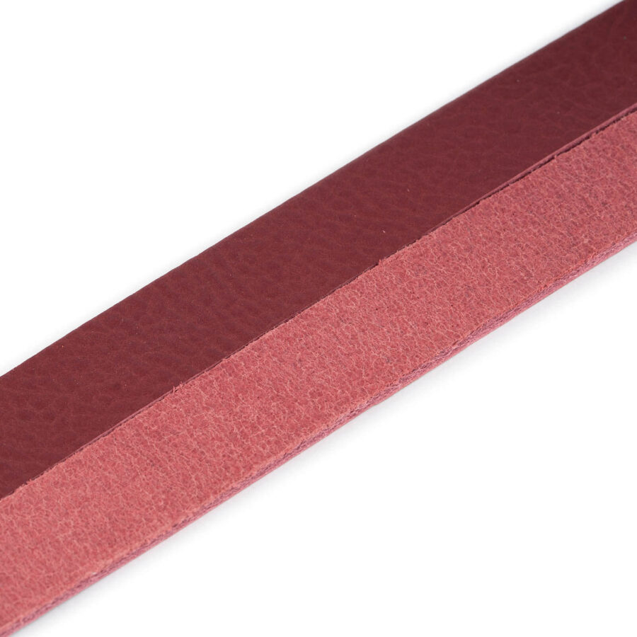 burgundy belt leather strap replacement for buckles 2 0 cm 3 1