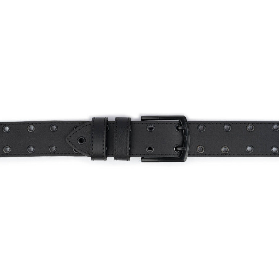 eboy belt black grommet eyelets vegan leather 2