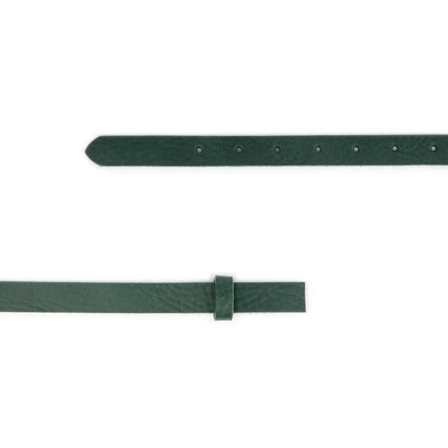 forest green belt leather strap replacement for buckles 2 0 cm 2