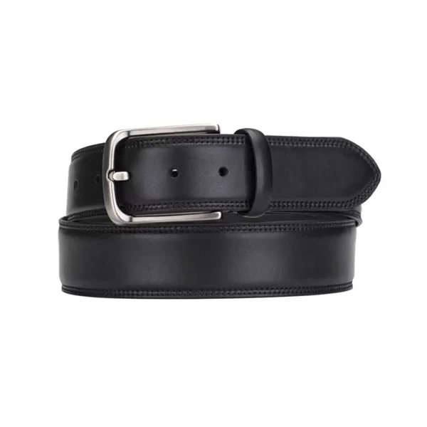 high quality casual men s belt black real leather 4 0 cm SB1400 1