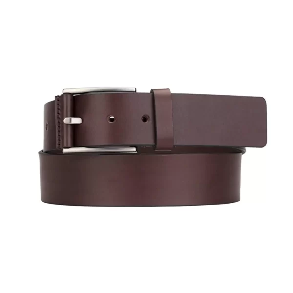 luxury mens belts for jeans brown leather coated buckle 4 0 cm SB1478 1