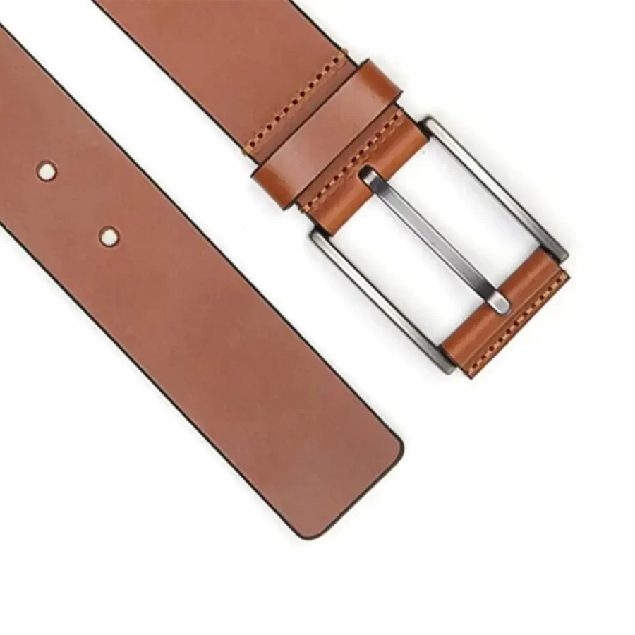 luxury mens belts for jeans light brown leather coated buckle 4 0 cm SB1478 4 copy