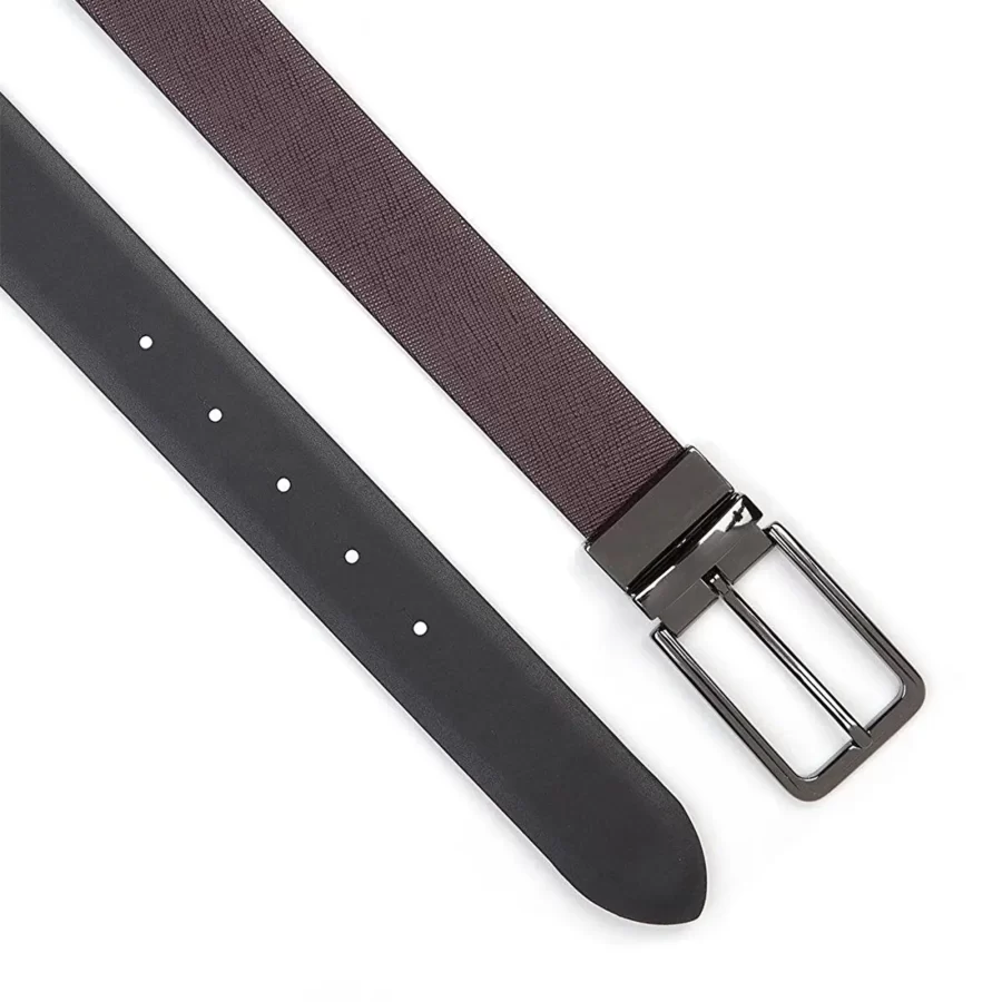 male reversible bordo saffiano leather belt CCRB101 9