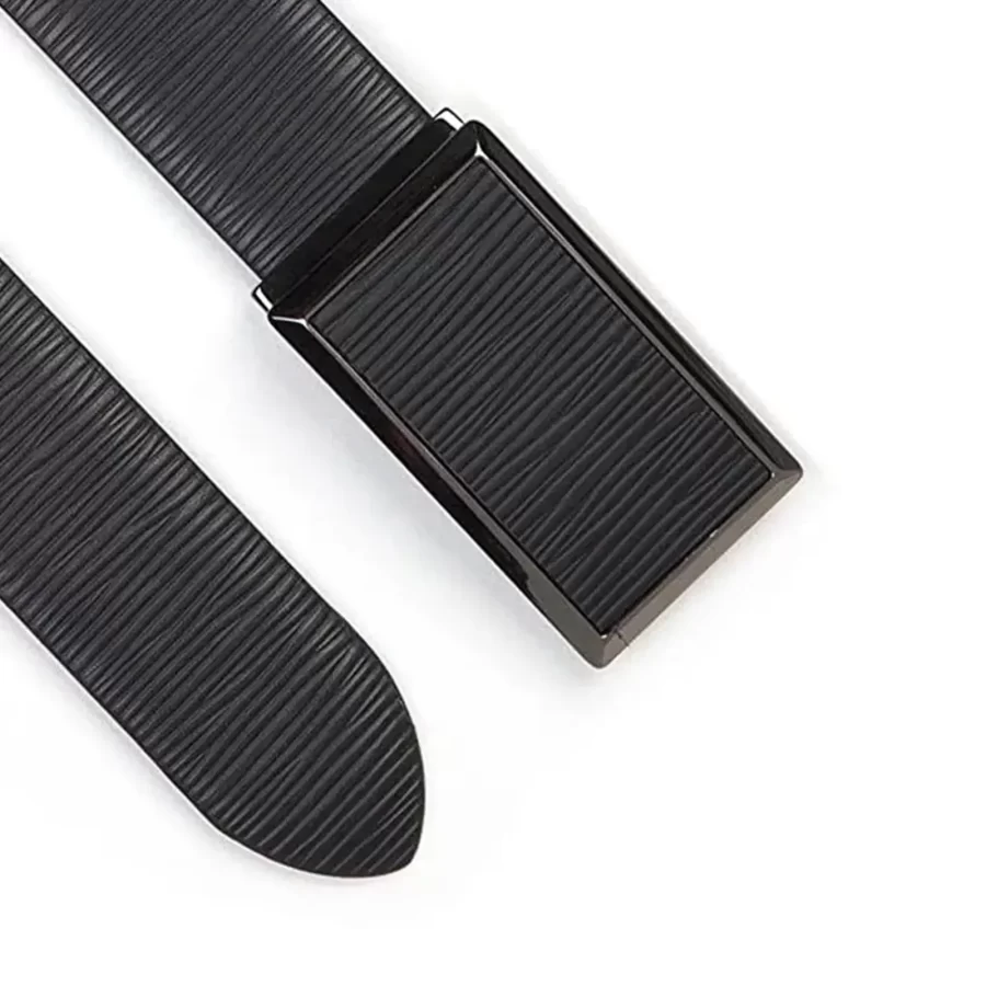 mens luxury belt black unique pattern leather CCRB103 2