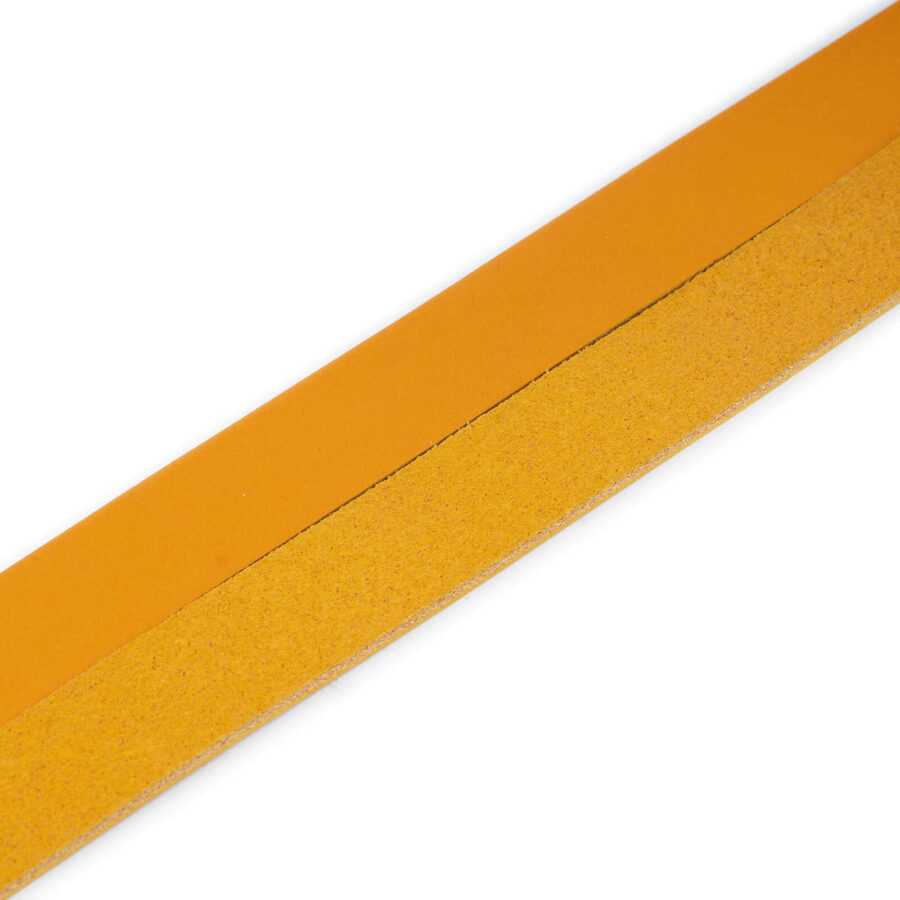 mustard yellow belt leather strap replacement for buckles 2 0 cm 3