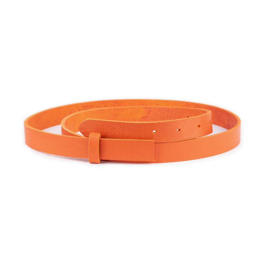 orange belt leather strap replacement for buckles 2 0 cm 1 ORAORACUT20STRCARL