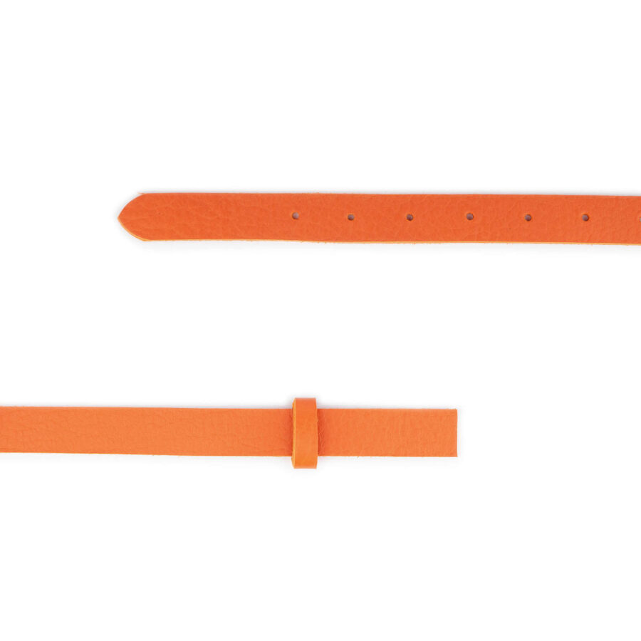 orange belt leather strap replacement for buckles 2 0 cm 2