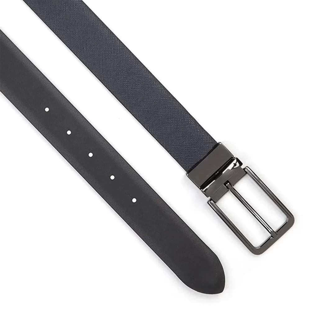 Saffiano Leather Logo Belt main image 1