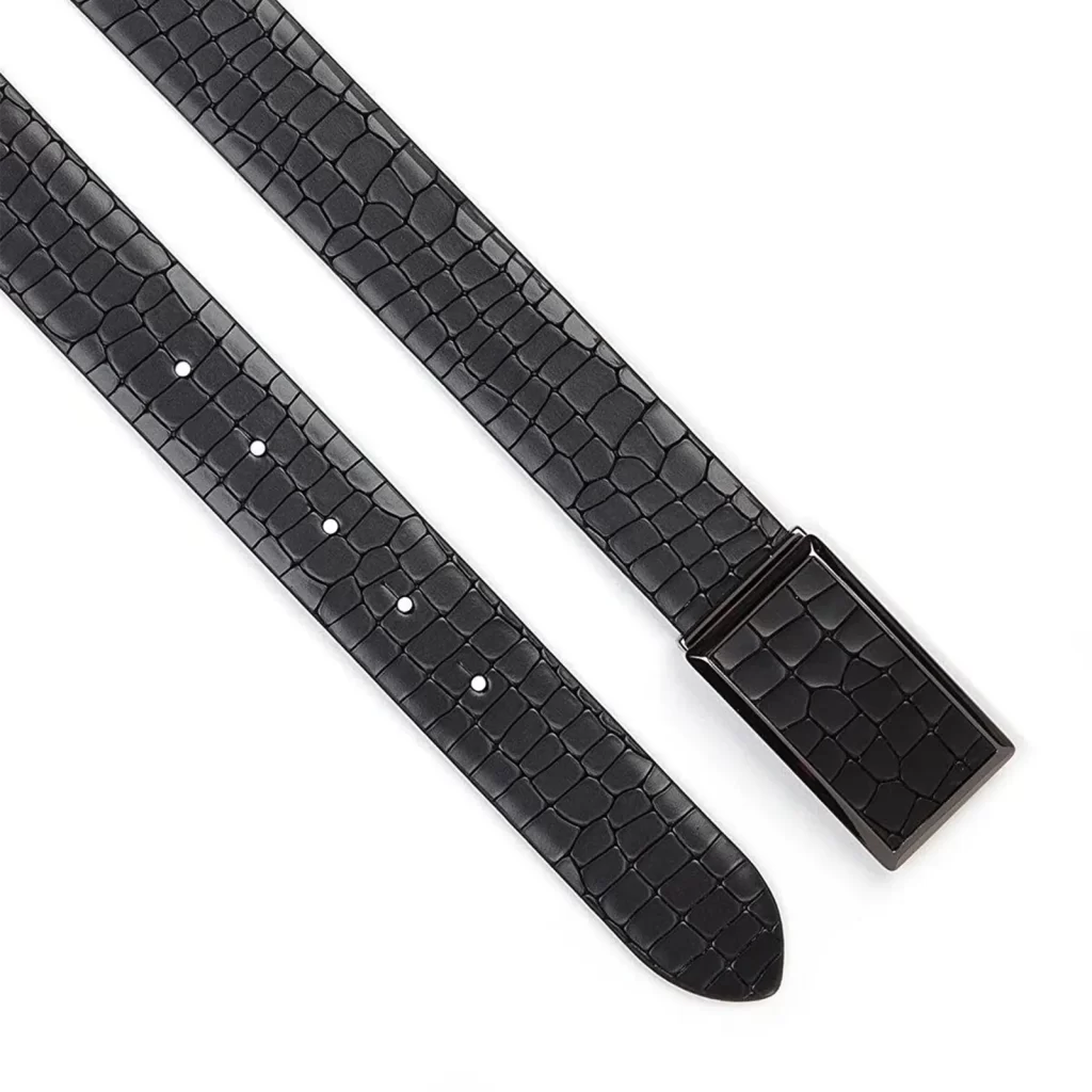 Expensive Belts for Men mens luxury belt black croco pattern leather CCRB104 1