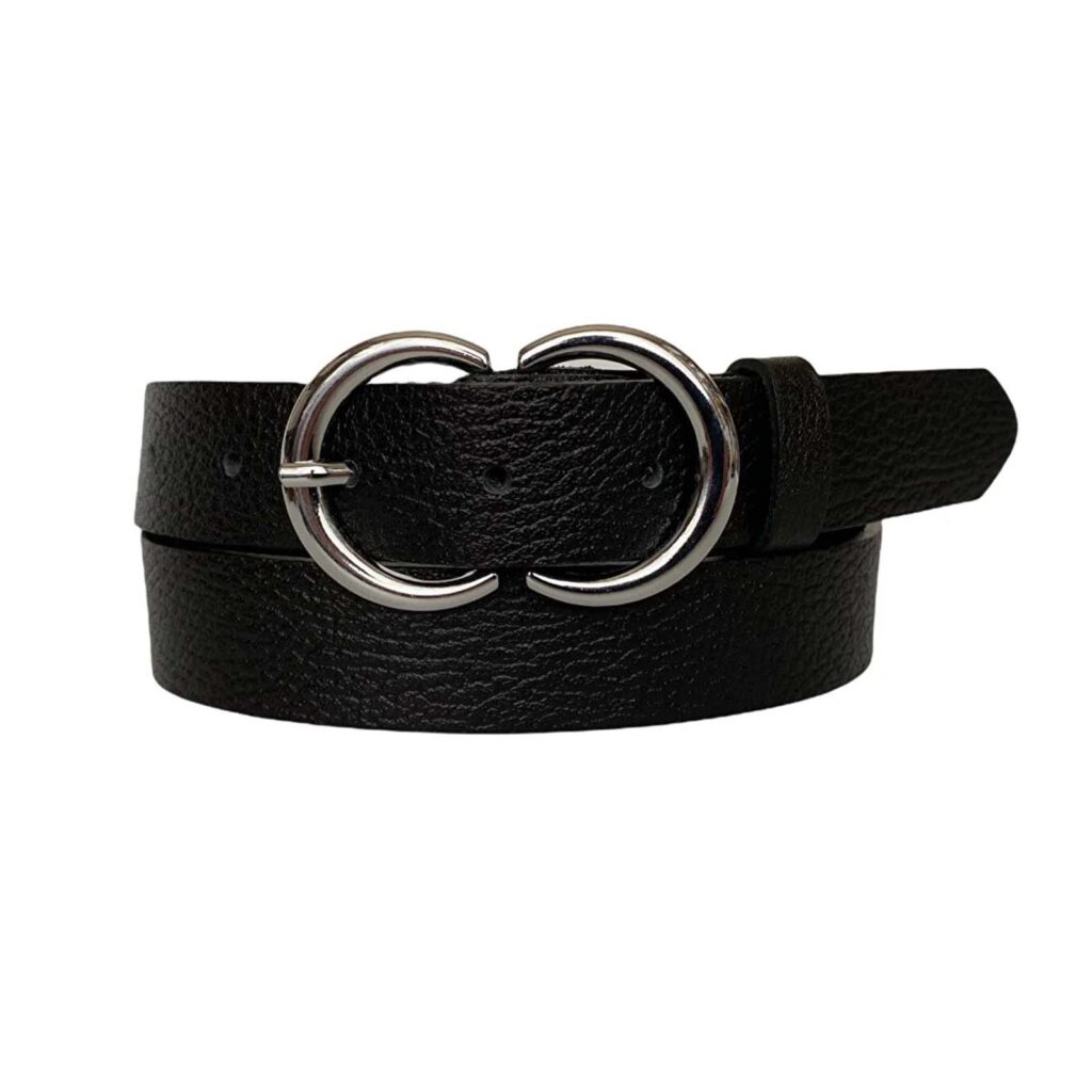Big circle leather belt main image 1