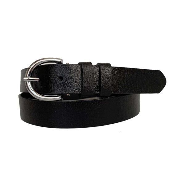 Womens Belt For Jeans black genuine leather 3cm KDN 01 10