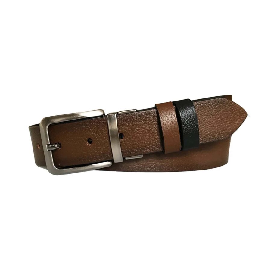 best mens belt reversible black tan 4 0 cm real leather DK CIFT DUZ SI SUKA 2
