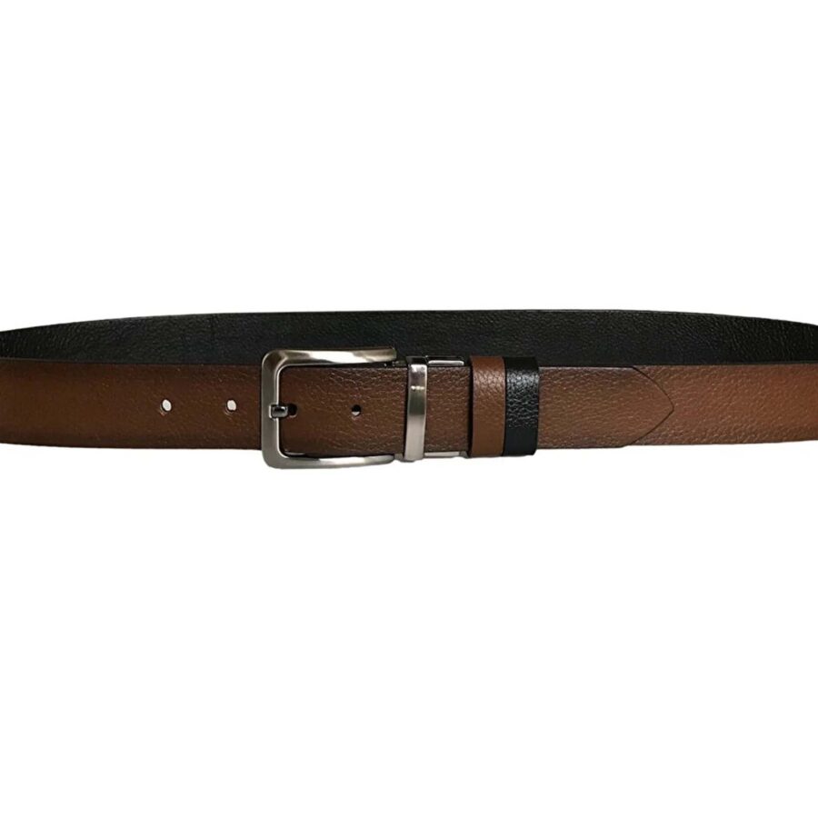 best mens belt reversible black tan 4 0 cm real leather DK CIFT DUZ SI SUKA 4