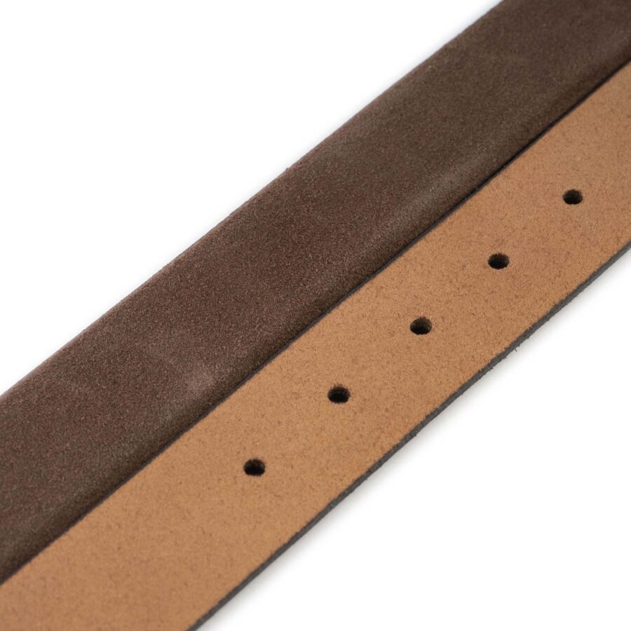 brown suede trendy mens belt real leather 2