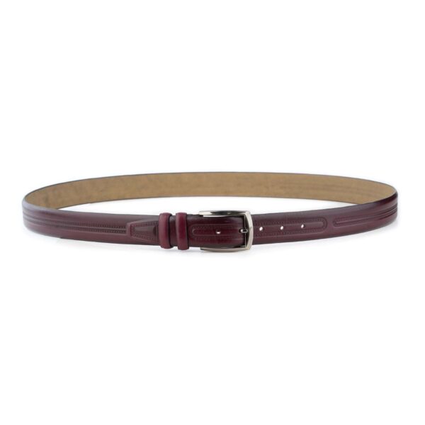 burgundy belt for men stylish high quality 1 05 01072024 35 BUREMB