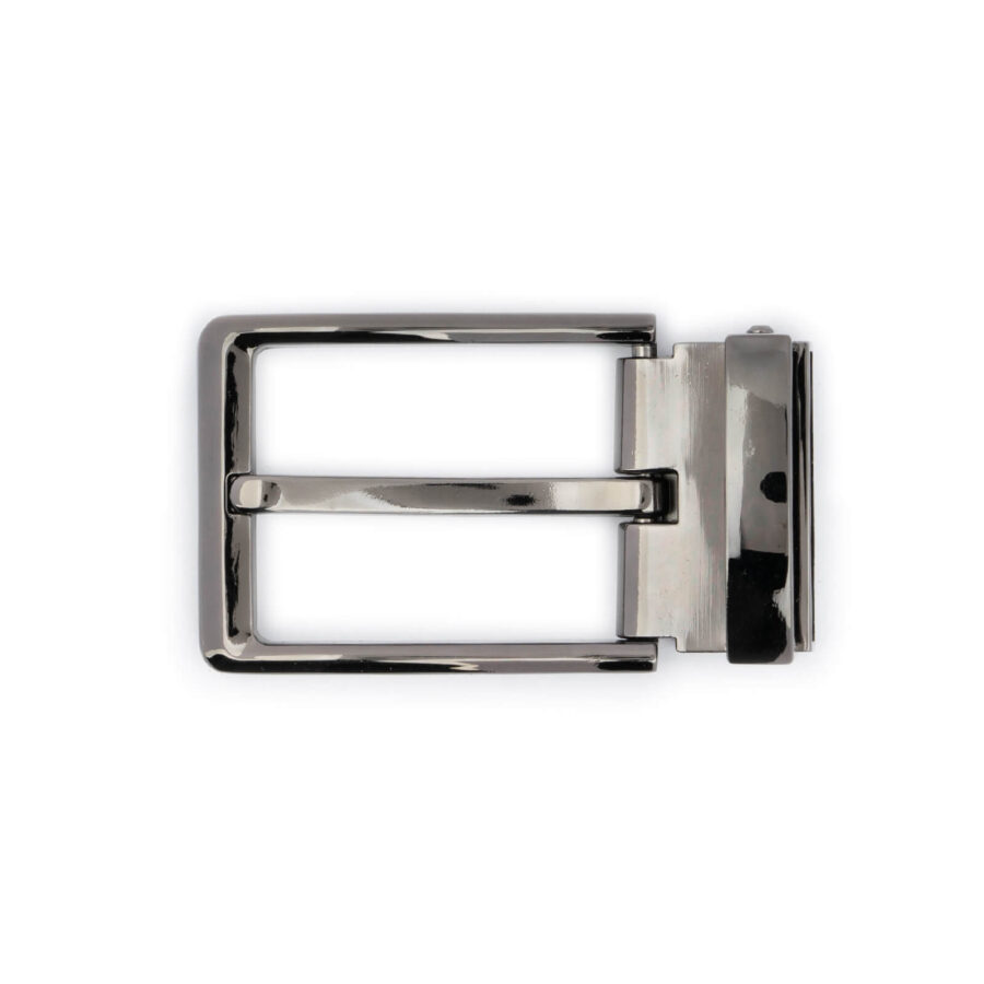 clasp belt buckle for men gunmetal gray color 2