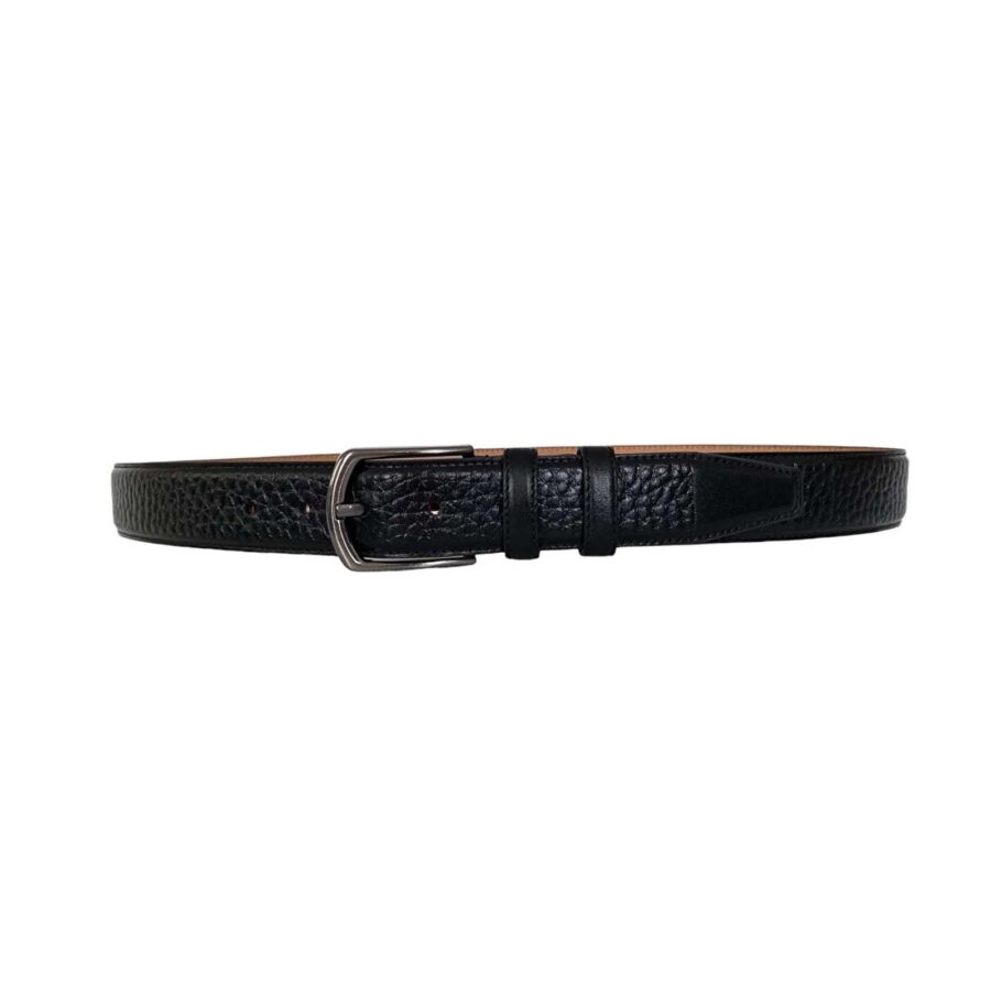 classic gents formal belt black real leather arizona dksli kla 3