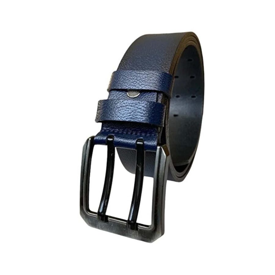 dark blue double prong belt for jeans mens 3 lu CIFT DILLI 7