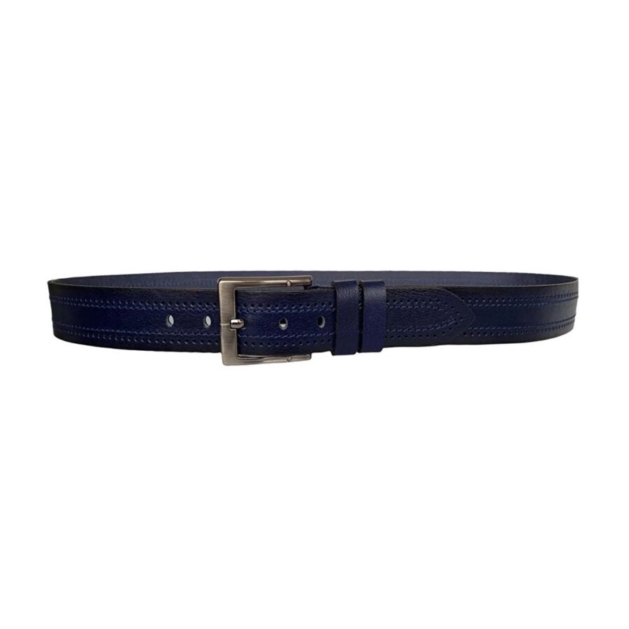 dark blue thick belt for jeans mens 4 5 cm 3LU PRE del 3 copy 3