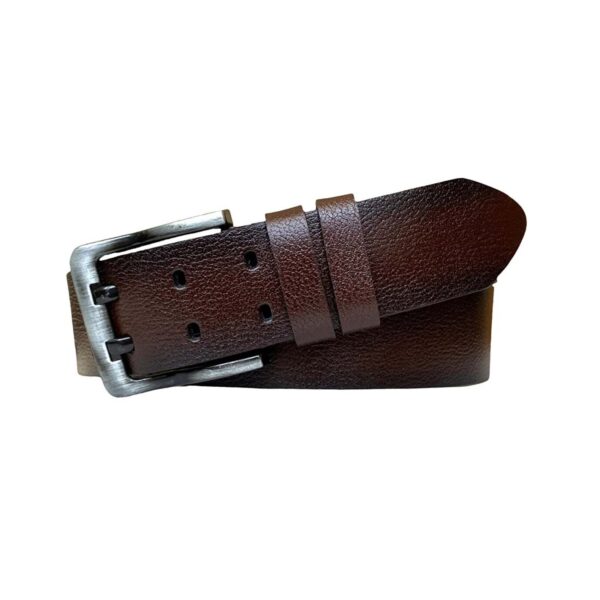 dark brown double prong belt for jeans mens 3 lu CIFT DILLI 1