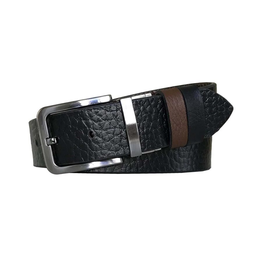 good belts for men reversible black brown wide 4 0 cm DK CIFT SIKA 1